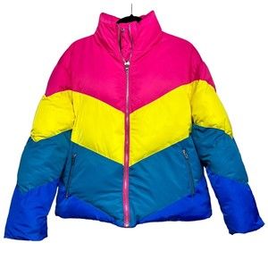 BLANK NYC Temptations Reversible Puffer Jacket Women’s Size Small‎